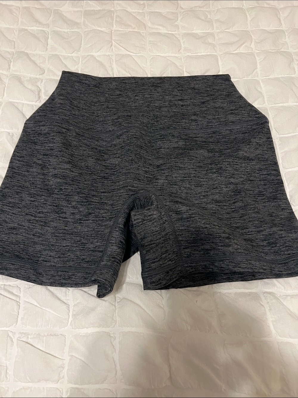 SET Active Heathered Charcoal High-Rise Bike Shorts